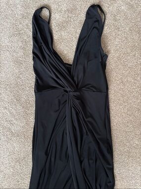Trendyol Black Sleeveless Twist-Front Dress